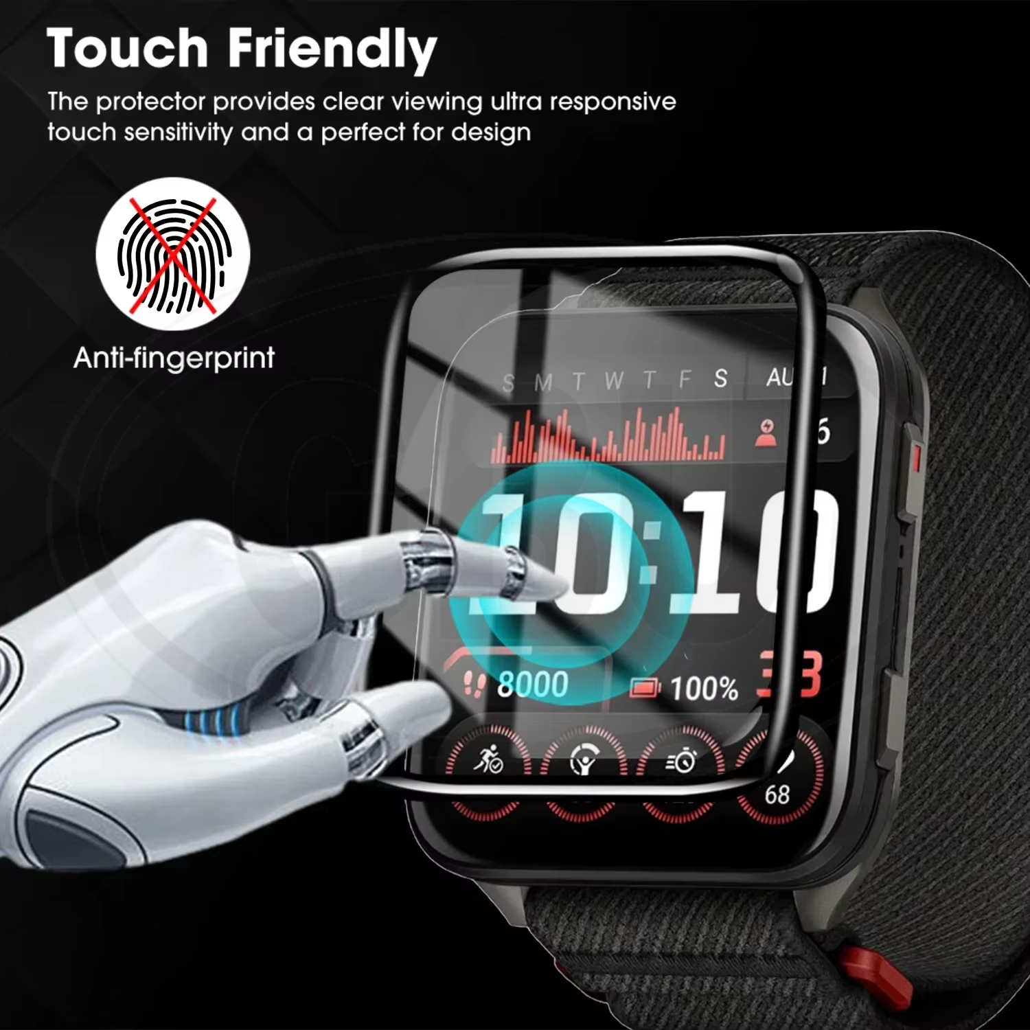 < 2pcs > Garmin Venu X1 3D Full Cover Screen Protector - Full Screen