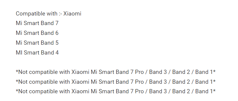 Xiaomi Mi Smart Band 7 / Band 6 / Band 5 / Band 4 USB Magnetic Charger Dock Cradle Cable