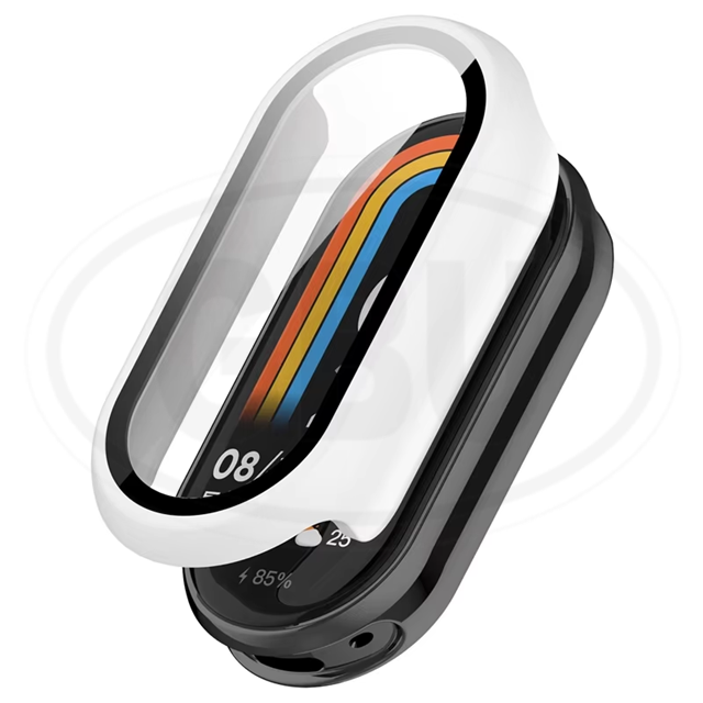 Xiaomi Smart Band 9 / Mi Band 9 Full Cover Case 2-in-1 with Tempered Glass Protector Screen