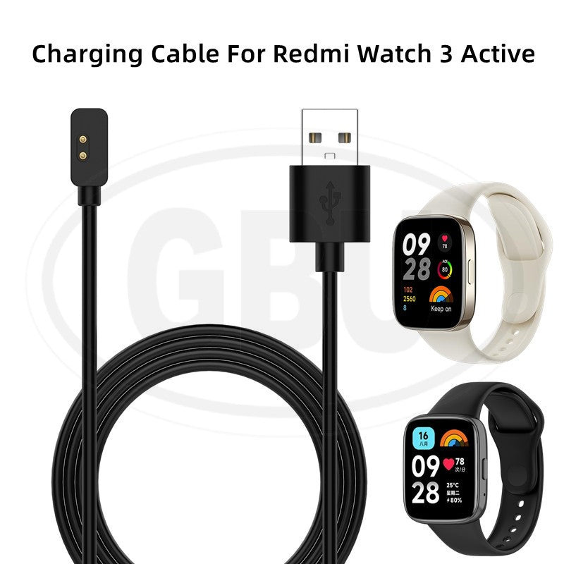 Compatible with Xiaomi Redmi Watch 3 Active / Redmi Watch 3 Lite USB Magnetic Charger Dock Cradle Charging Cable (NOT ORIGINAL) Smart