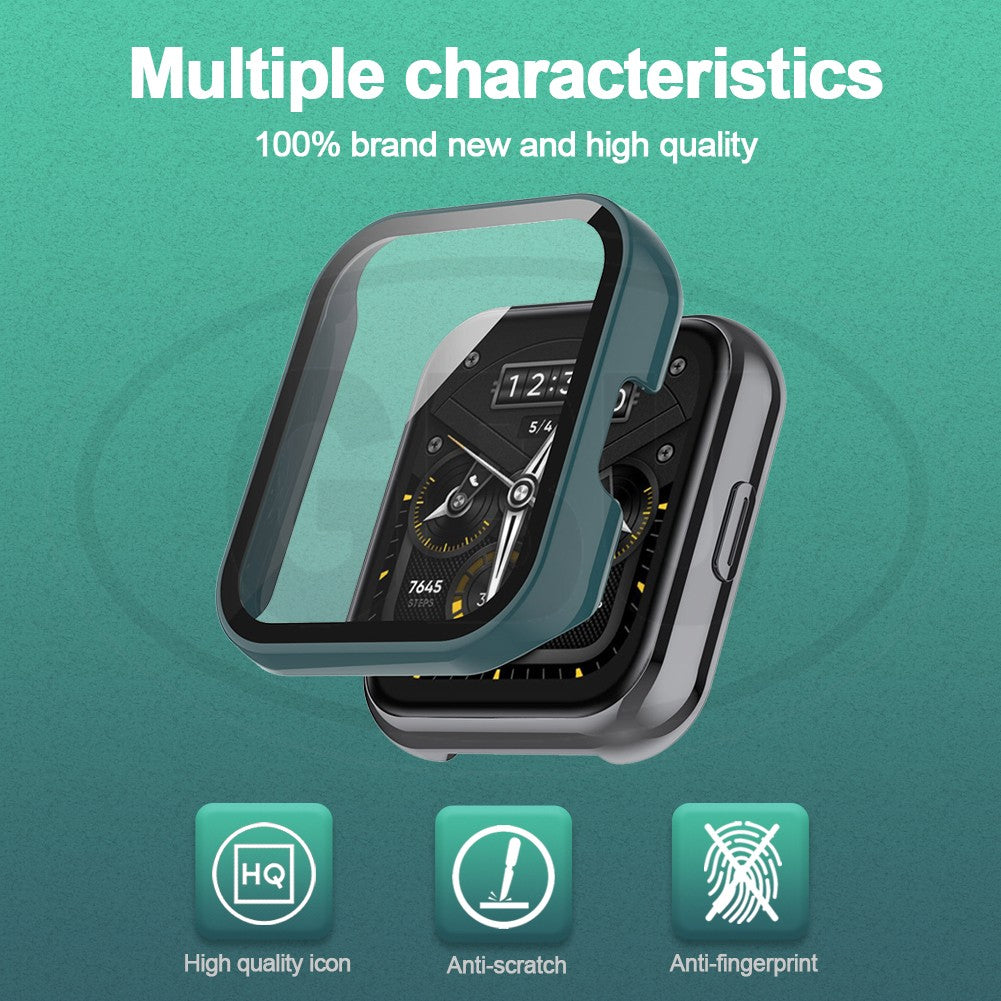 Realme Watch 2 / Realme Watch 2 Pro 2-in-1 Full Cover Case with Tempered Glass Protector Screen