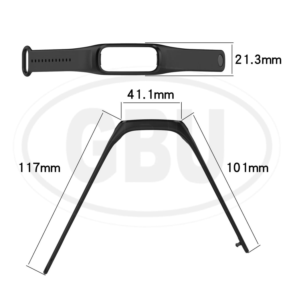 OPPO Band Silicone Wristband Replacement Strap Band - Black Color Buckle