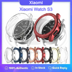 Xiaomi Watch S3 / Mi Watch S3 Full Cover Case with Tempered Glass Protector Screen - 2-in-1 TPU Cover