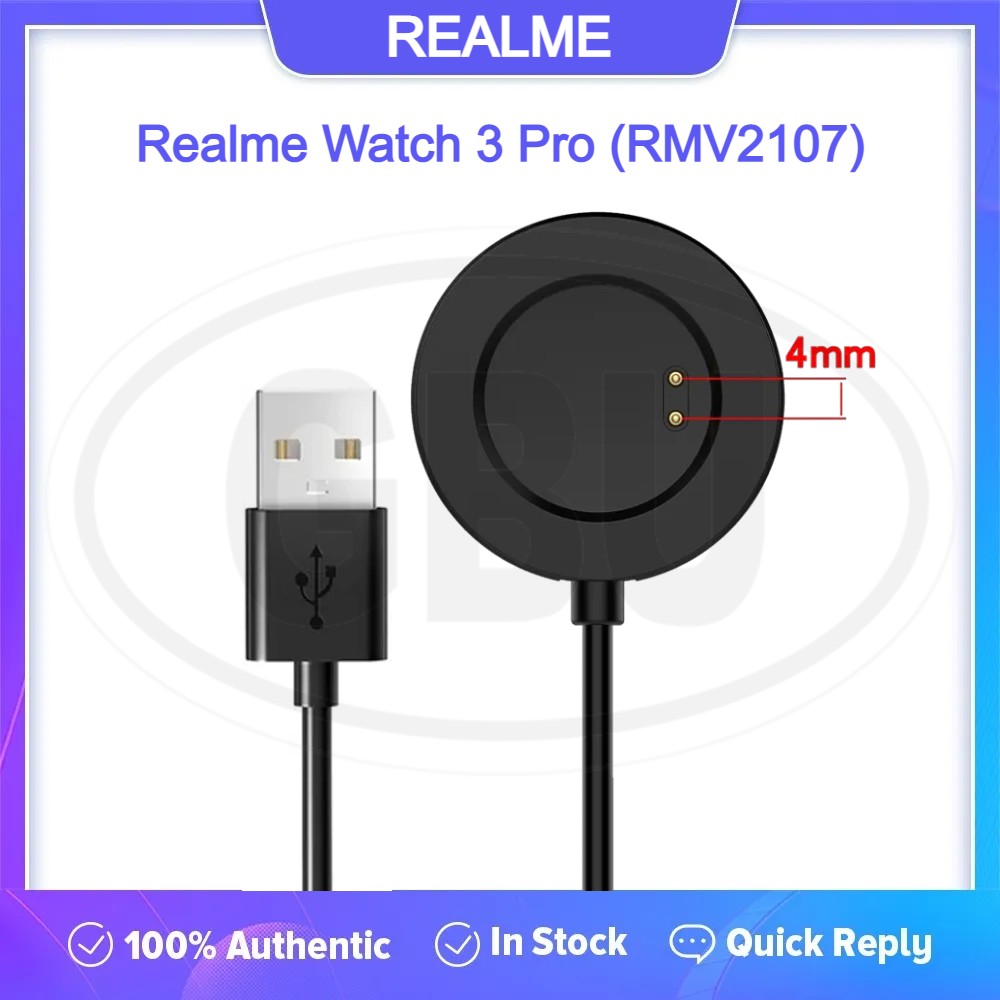Realme Watch 2 / Watch 2 Pro / Watch T1 / RMW2008 / RMA2006 / RMA161 / Changing Cable Magnetic Dock