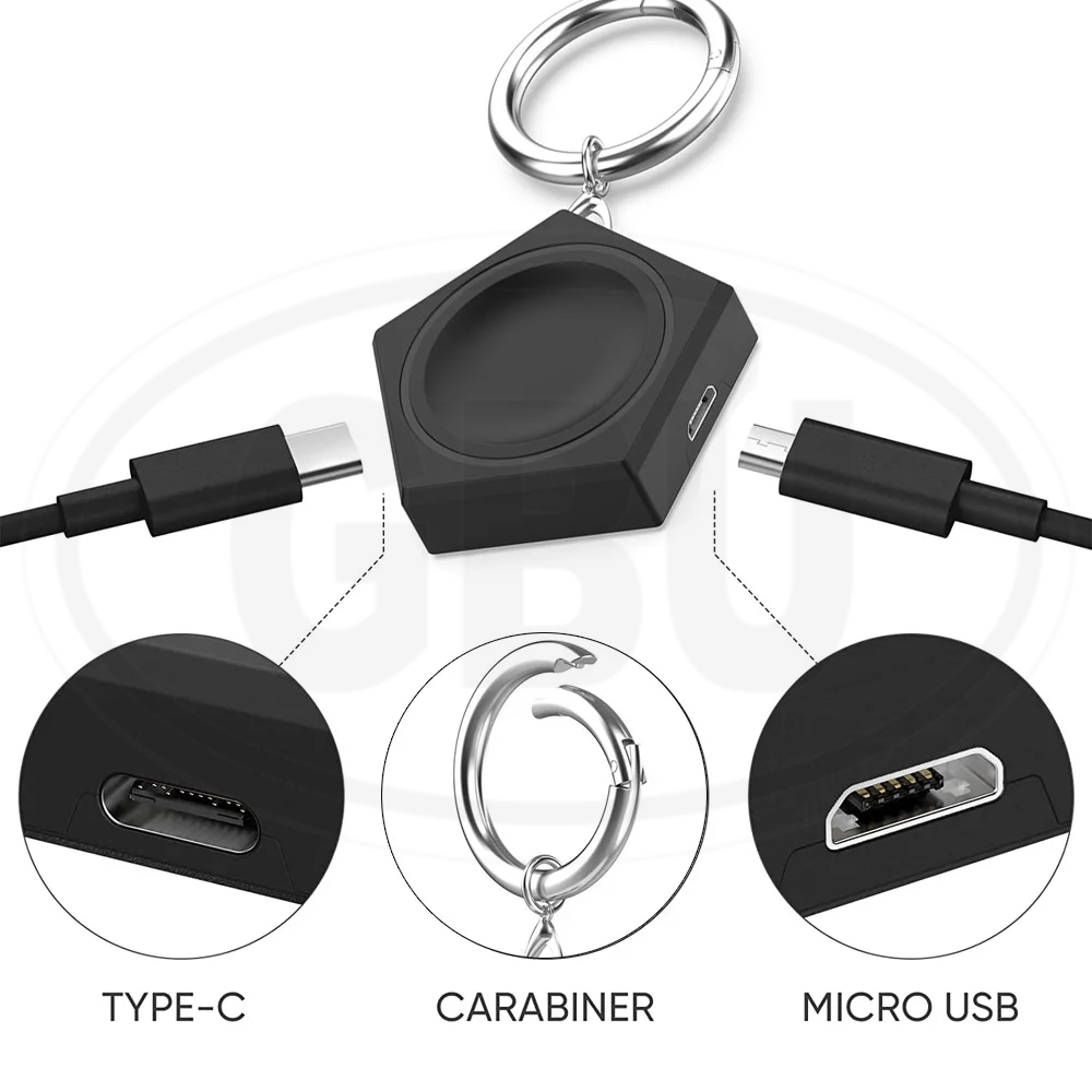 HUAWEI Watch GT6 / GT5 / GT4 / GT3 3 Pro / GT2 pro / GT Runner / Watch 4 4 Pro / Watch 3 3 Pro Wireless Magnetic Charger Keychain