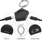HUAWEI Watch GT6 / GT5 / GT4 / GT3 3 Pro / GT2 pro / GT Runner / Watch 4 4 Pro / Watch 3 3 Pro Wireless Magnetic Charger Keychain