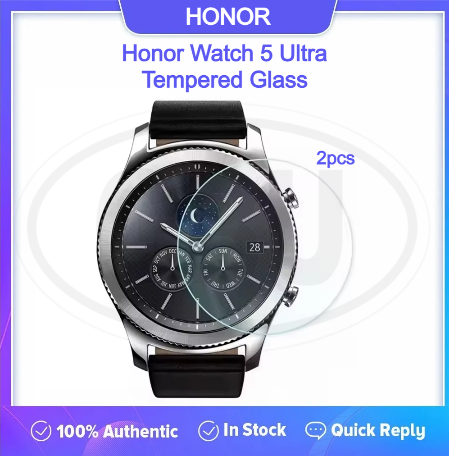 [2pcs] Honor Watch 5 Ultra Screen Protector HD Tempered Glass