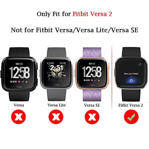 Compatible with Fitbit Versa 2 TPU Full Cover Protector Case (NOT ORIGINAL)