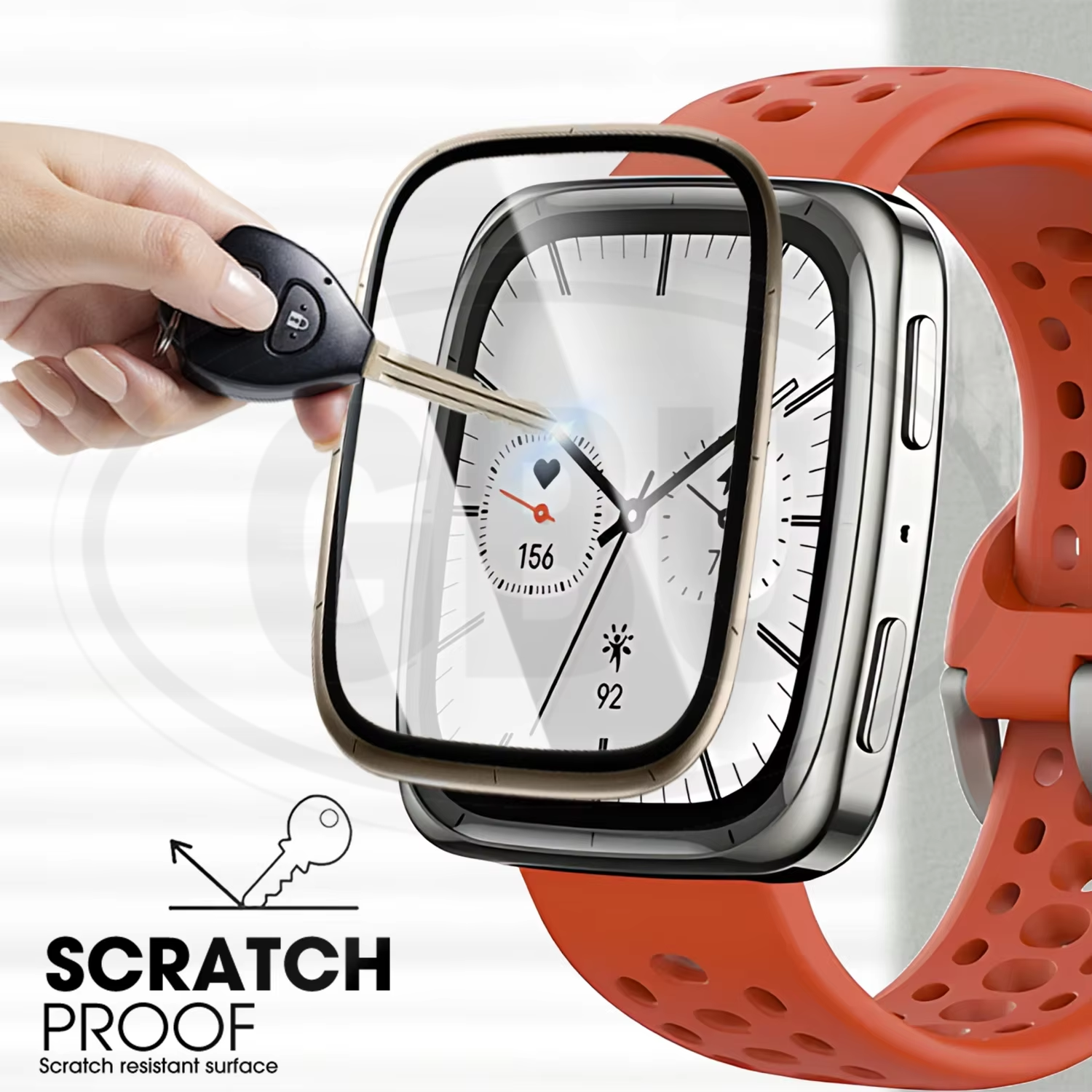 < 2pcs > Amazfit Active 2 Square 3D Full Cover Screen Protector - Full Screen
