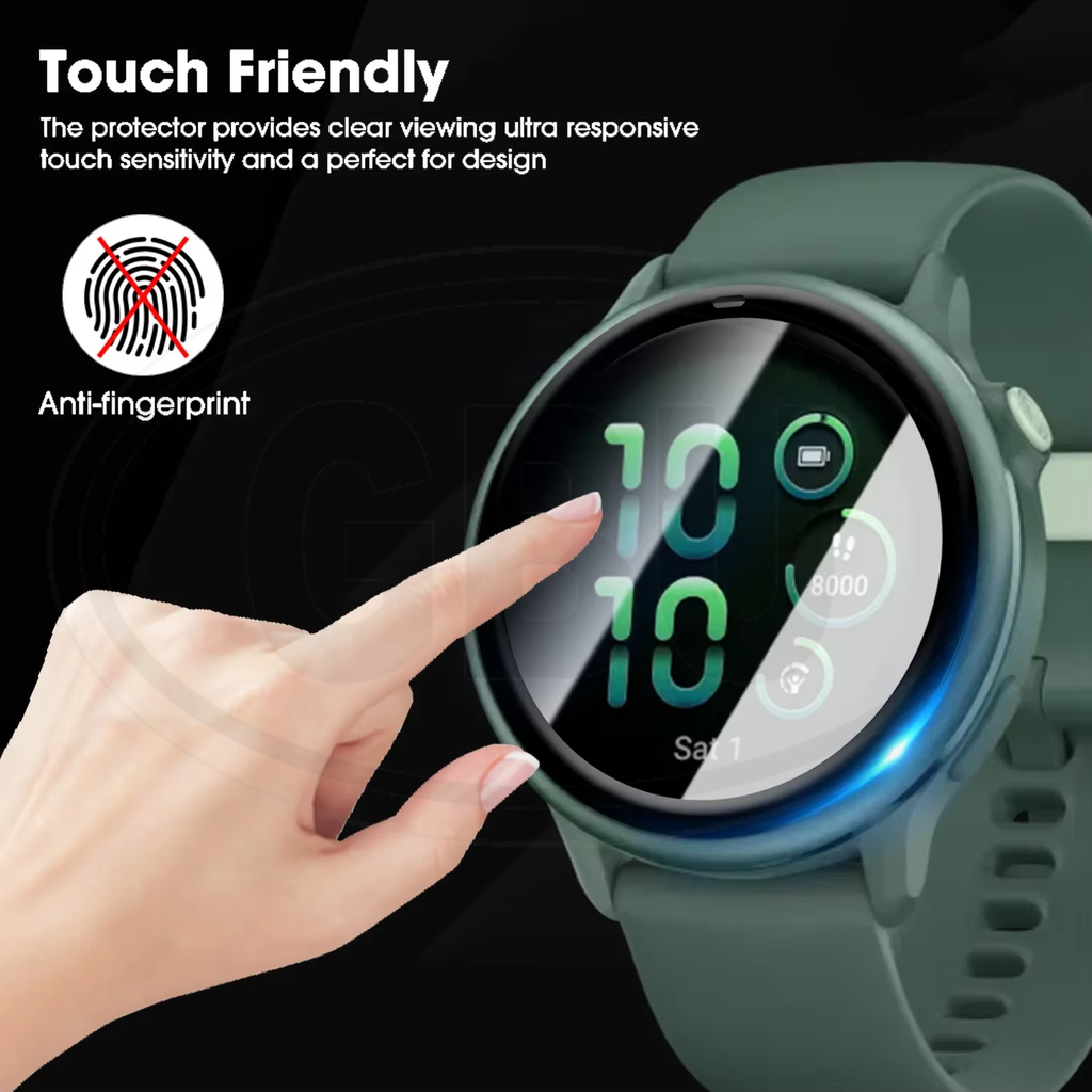 < 2pcs > Garmin Vivoactive 6 3D Full Cover Screen Protector - Full Screen