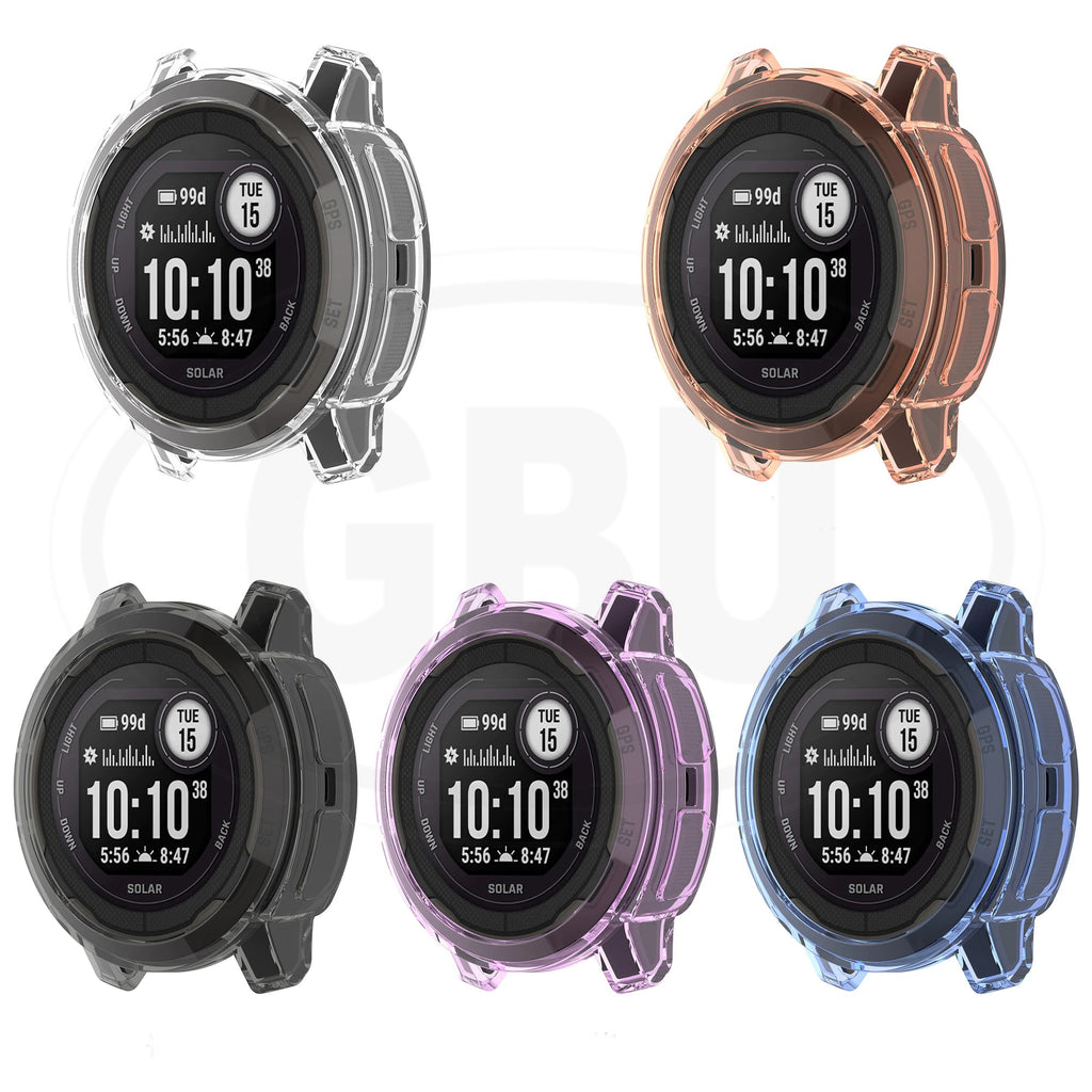 Garmin Instinct 2 Solar / 2S Solar / 2 Solar Tactical TPU Half Cover Protector Case - No Screen