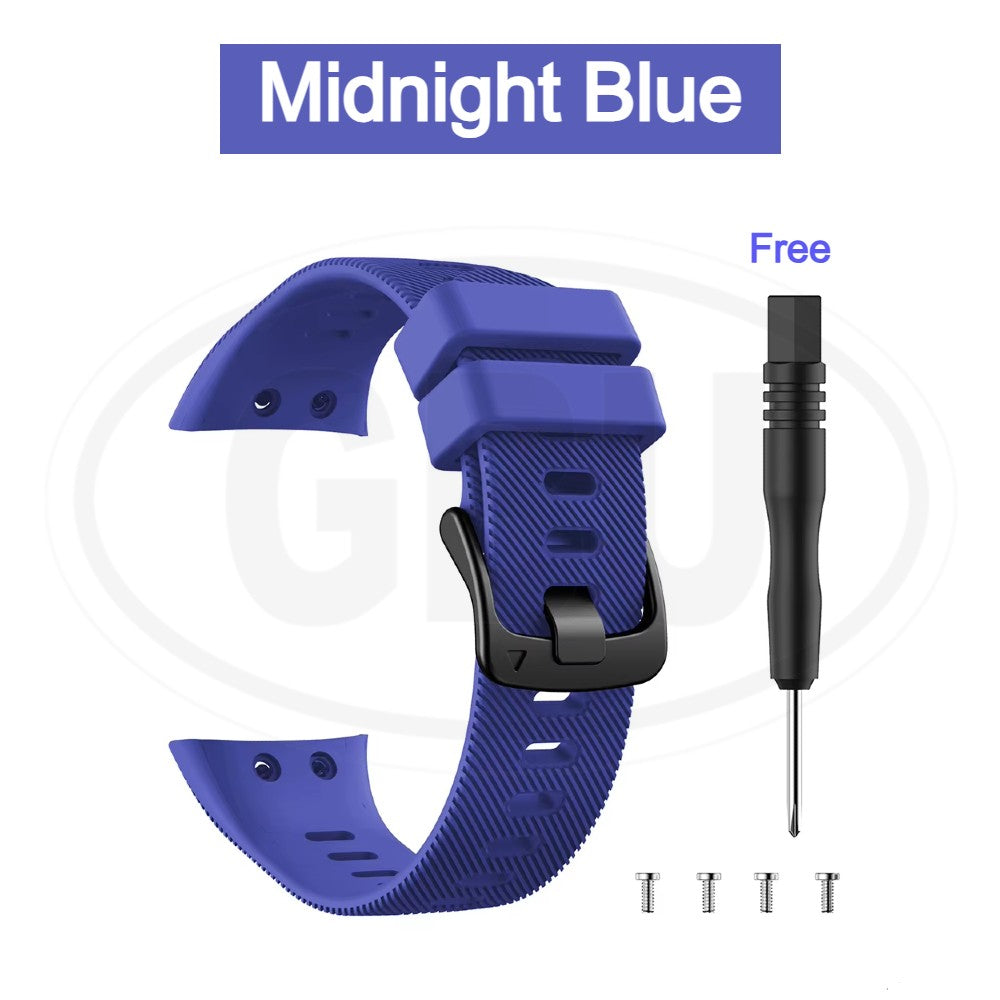 Garmin Forerunner 45 / Forerunner 45s / Swim 2 Smartwatch Tali Silikon Lembut / Watch Strap (High Quality)