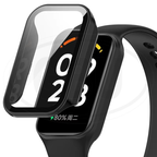 Xiaomi Smart Band 8 Active / Mi Band 8 Active Full Cover Case with Tempered Glass Protector Screen - 2-in-1 Cover