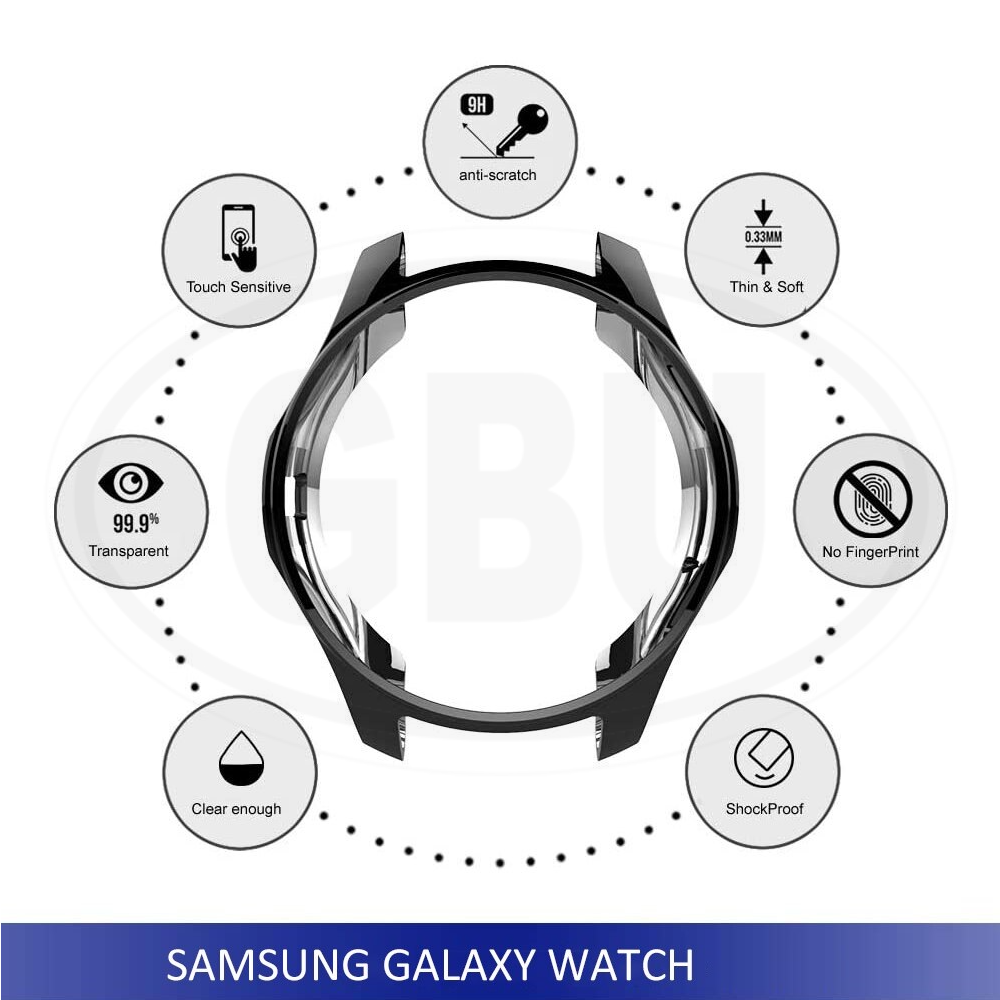 Samsung Galaxy Watch 42mm / Watch 46mm / R810 / R800 TPU Half Protector Cover Case - No Screen