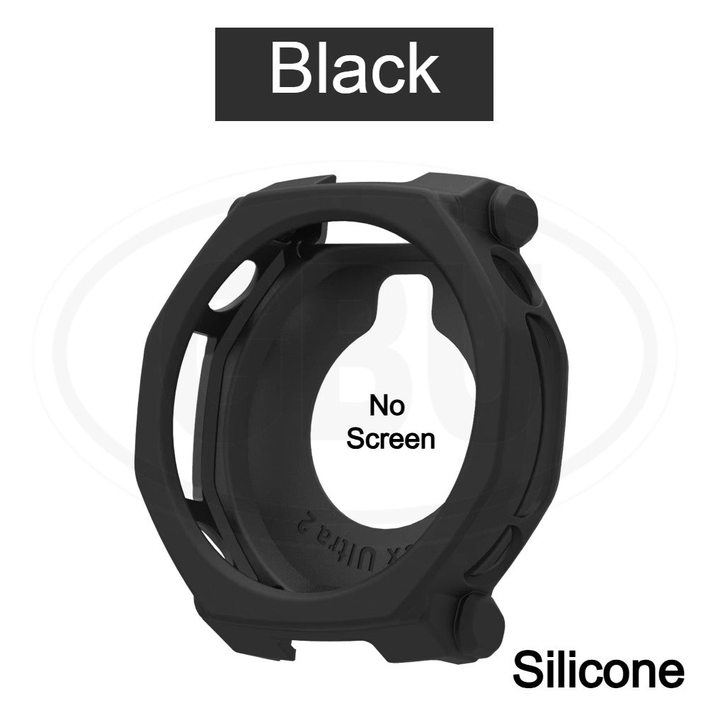 Amazfit T-Rex Ultra 2 Sarung Full Built-in Tempered Glass Cover / Sarung Half Silikon - No Screen