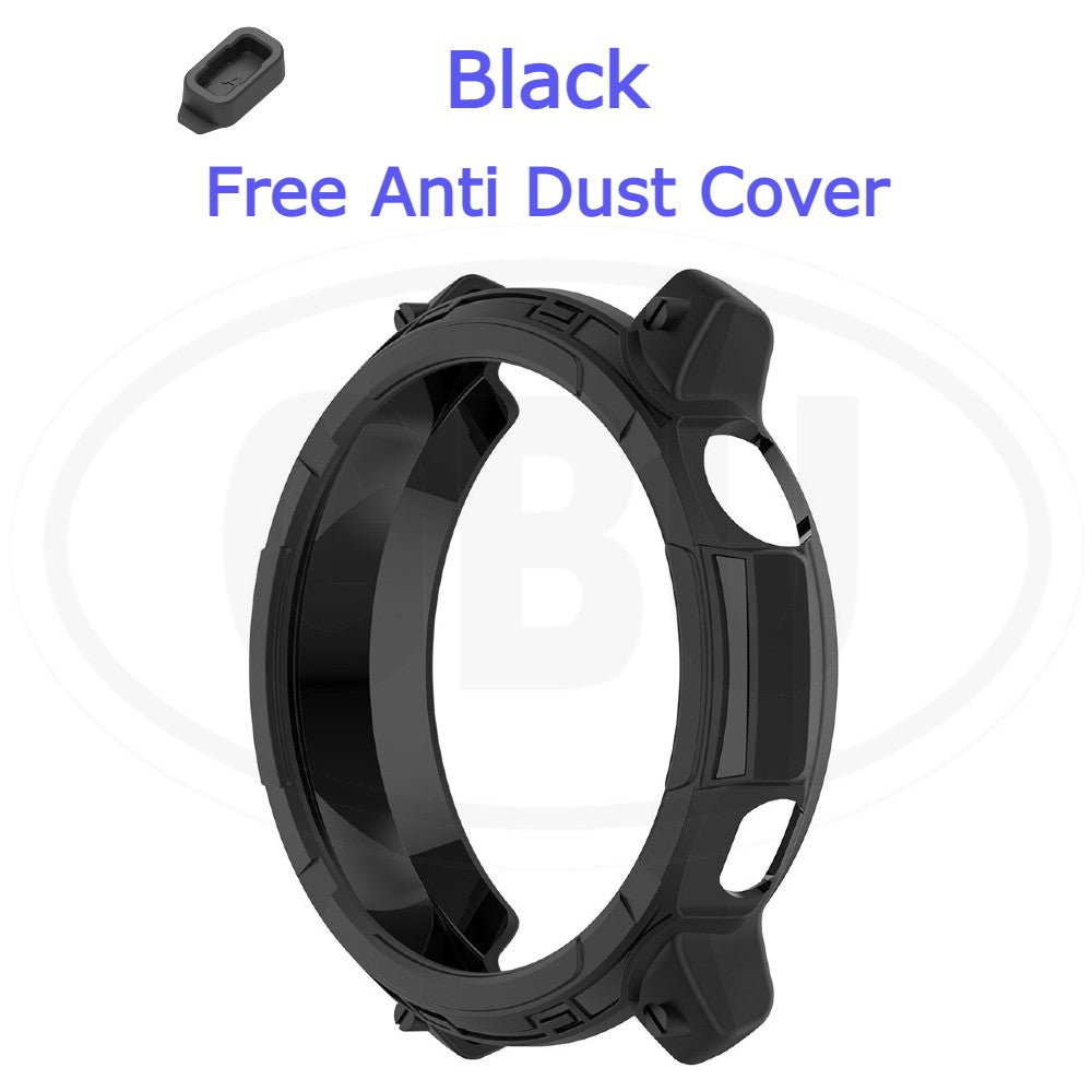 Coros Pace 2 Full Cover Case with Tempered Glass Protector  / Silicone Half Cover Protector Case - No Screen