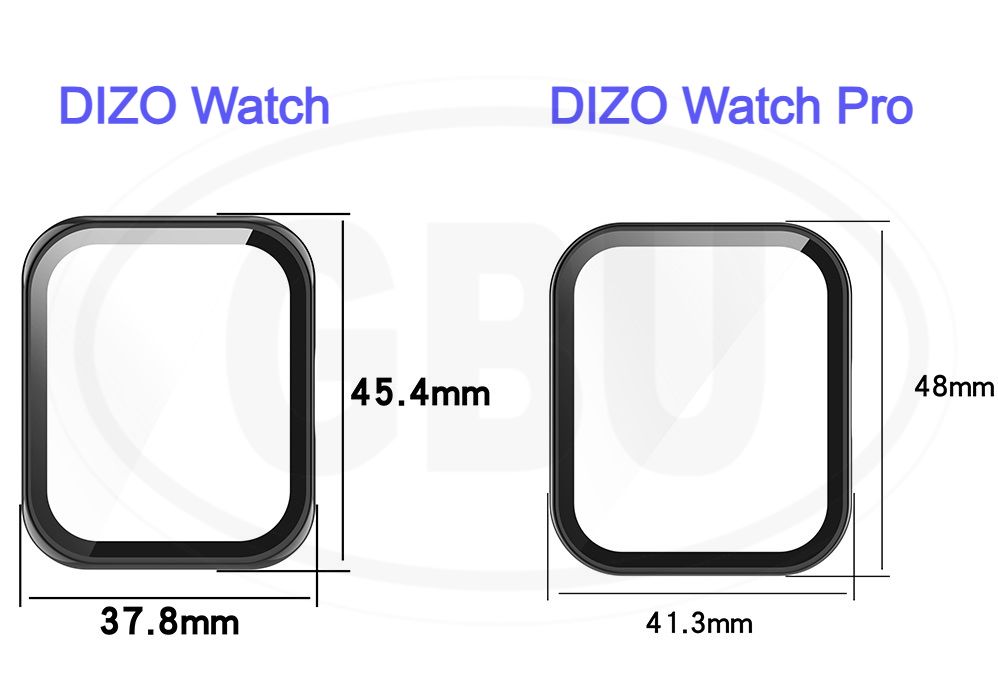 realme DIZO Watch Pro / DIZO Watch 2-in-1 Full Cover Case with Tempered Glass Protector Screen