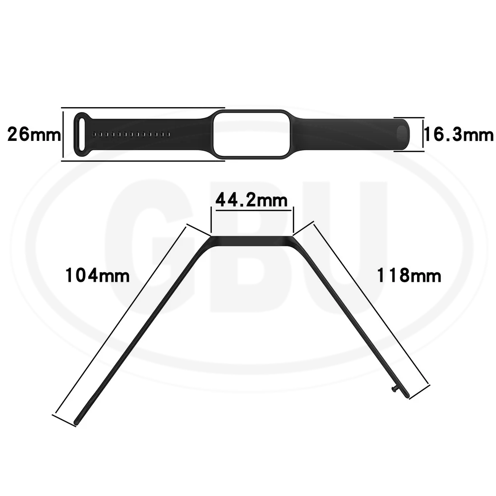 Compatible with Xiaomi Redmi Smart Band 2 / Redmi Band 2 Soft Silicone Replacement Strap Band (NOT ORIGINAL)