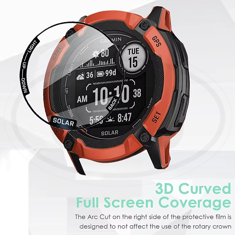 [2pcs] Instinct 2 / Instinct 2s / Instinct2 / Instinct2s 3D Full Cover Screen Protector - Full Screen