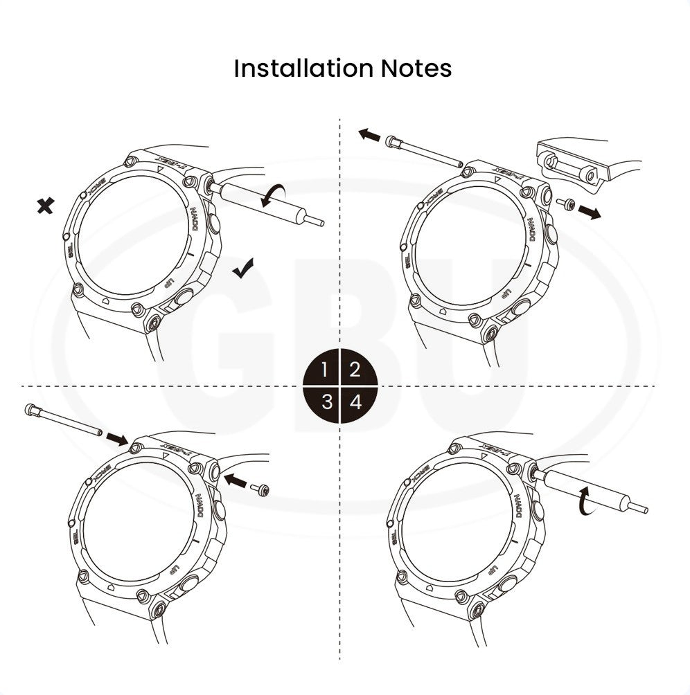 Amazfit T Rex 2 / T-Rex 2 Smartwatch Tali Silikon Lembut / Watch Strap (High Quality) - 22mm