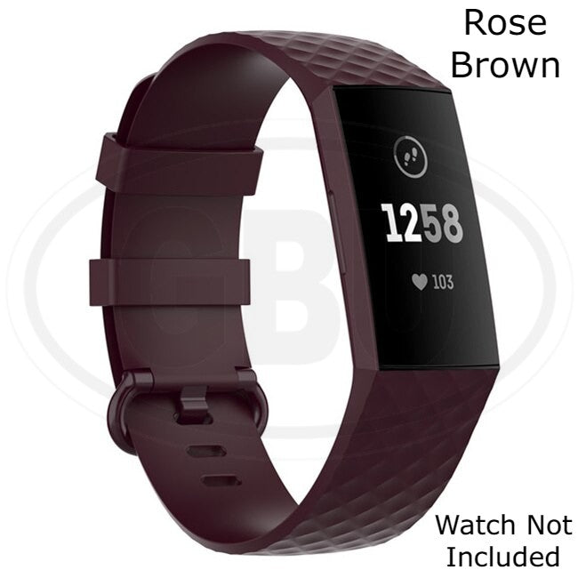 Fitbit Charge 3 4 Smart Watch Soft Silicone Replacement Band Strap - Small and Large size