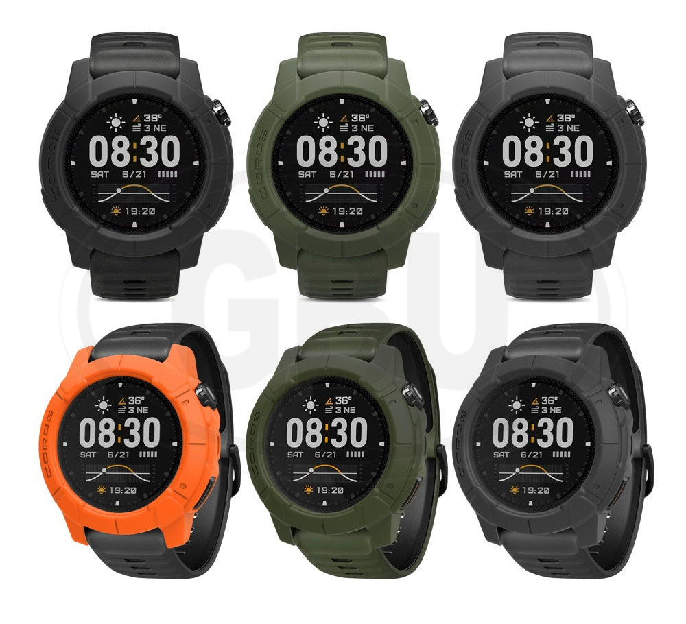 Coros Nomad Sarung Full Built-in Tempered Glass / Sarung Half Silikon - No Screen  PERCUMA Anti-Dust Cover