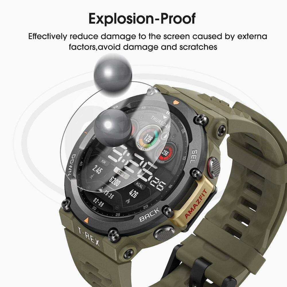 [2pcs] Amazfit T-Rex 2 / T Rex 2 Screen Protector HD Tempered Glass