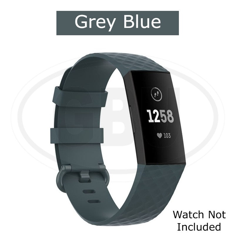 Fitbit Charge 3 4 Smart Watch Soft Silicone Replacement Band Strap - Small and Large size