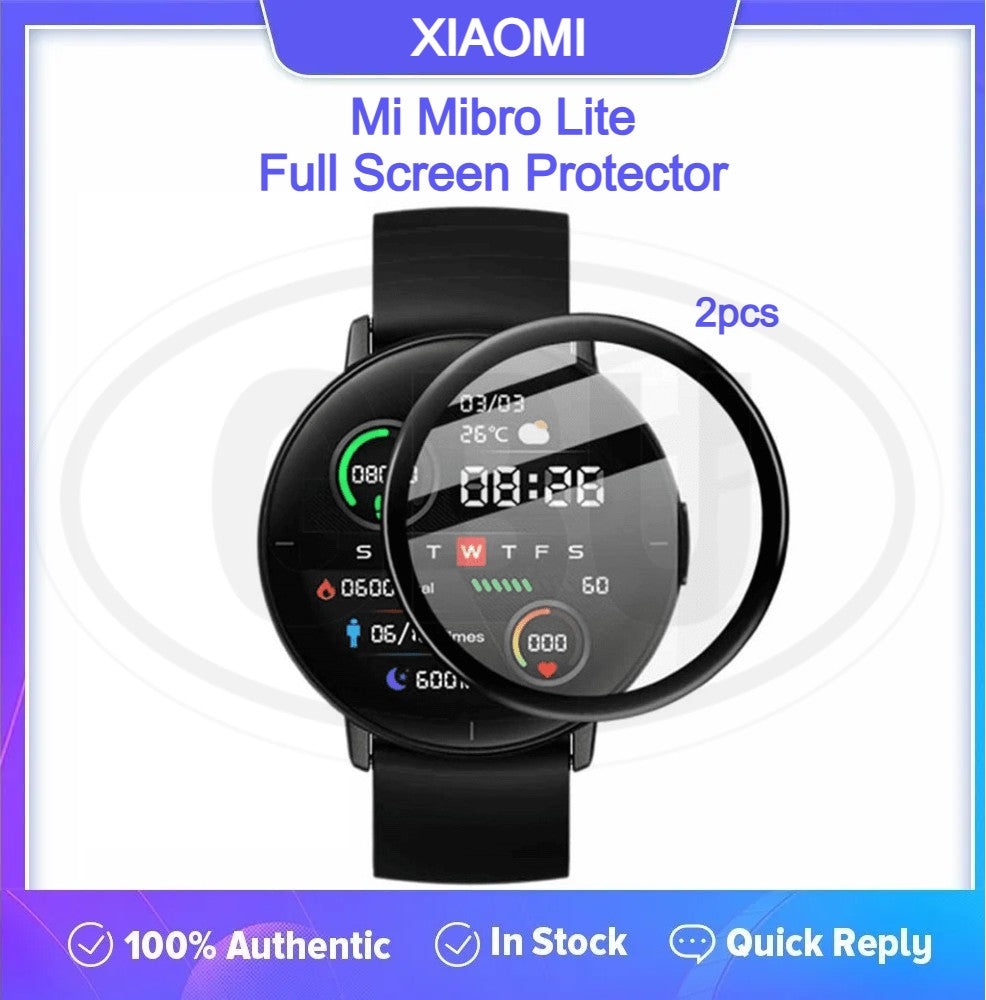 [2pcs] Xiaomi Mibro Lite 3D Full Cover Screen Protector - Full Screen
