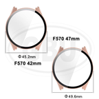 Garmin Forerunner 570 42mm/ Forerunner 570 47mm Sarung Full Built-in Tempered Glass / Sarung Half Silikon - No Screen