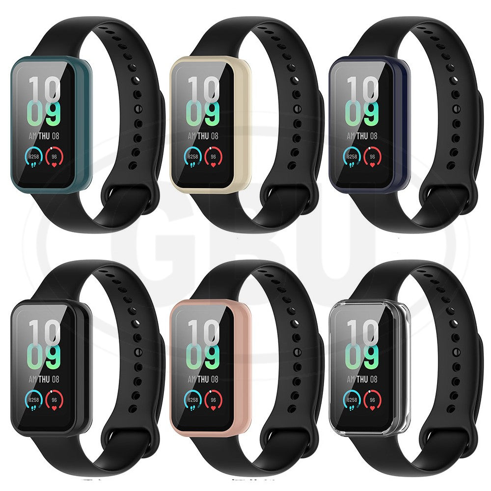 Compatible with Amazfit Band 7 Sarung Full Built-in Tempered Glass Cover (NOT ORIGINAL)