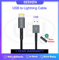 Compatible with SEEKEN USB / Type C 20W Charging Cable 1M Fast Charge Braided Anti Bending Premium Quality White