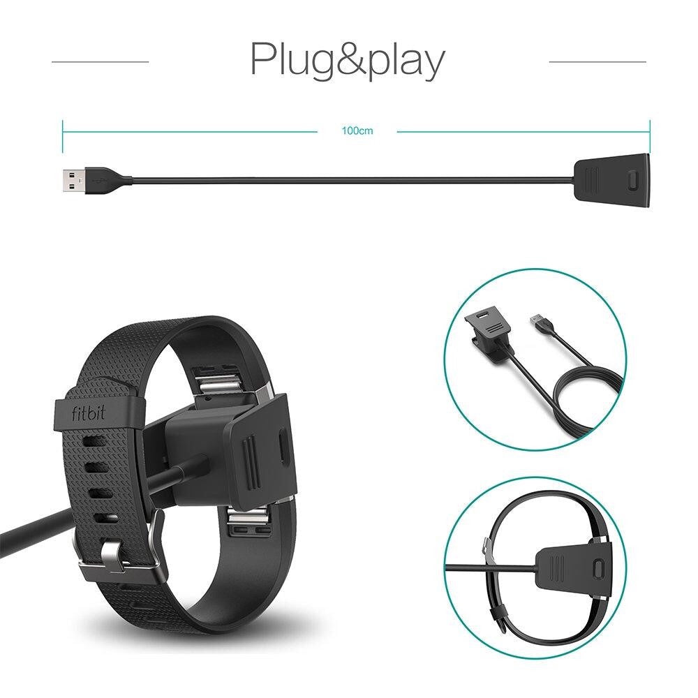 Fitbit Charge 2 Replacement USB Chargers Charging Dock Cables