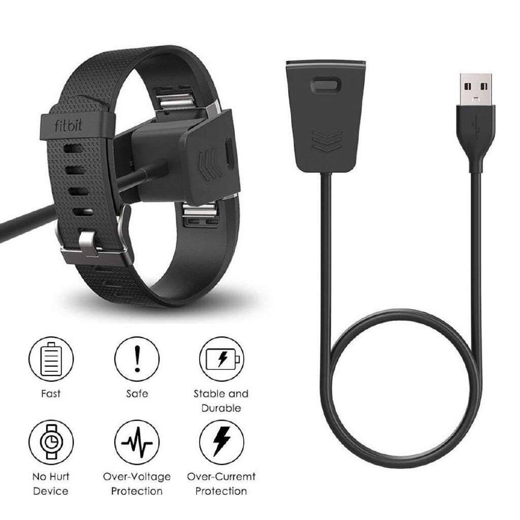 Fitbit Charge 2 Replacement USB Chargers Charging Dock Cables