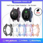 Compatible with Garmin Fenix 5S / 5S Plus TPU Half Cover Protector Case - No Screen (NOT ORIGINAL)