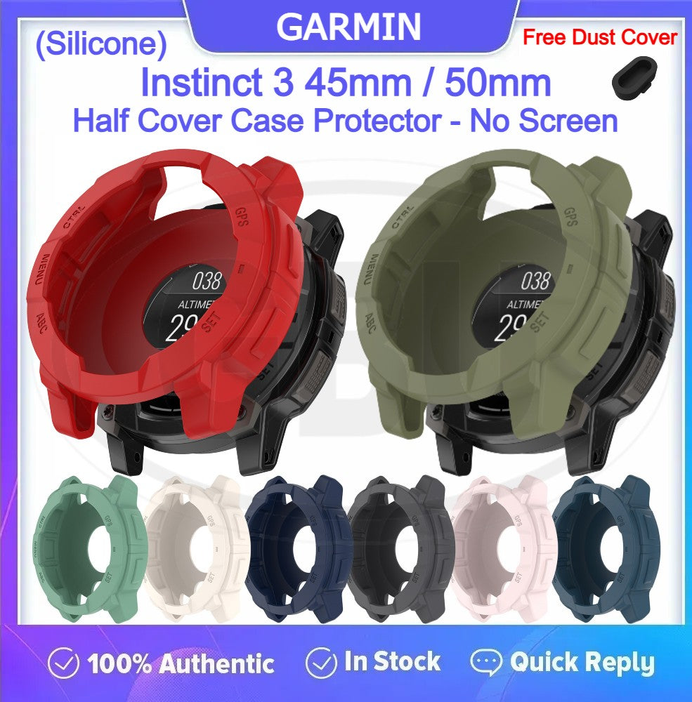 Garmin Instinct 3 50mm / Instinct 3 45mm Silicone Cover Protector Case  Anti Dust Cover