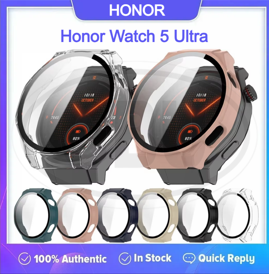 Honor Watch 5 Ultra / Honor 5 Ultra Sarung Full Built-in Tempered Glass Cover