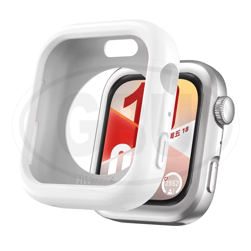 Huawei Watch Fit 4 / Huawei Watch Fit 4 Pro / Huawei Fit 4 / Huawei Fit 4 Pro Sarung Full TPU Built-in Tempered Glass Cover