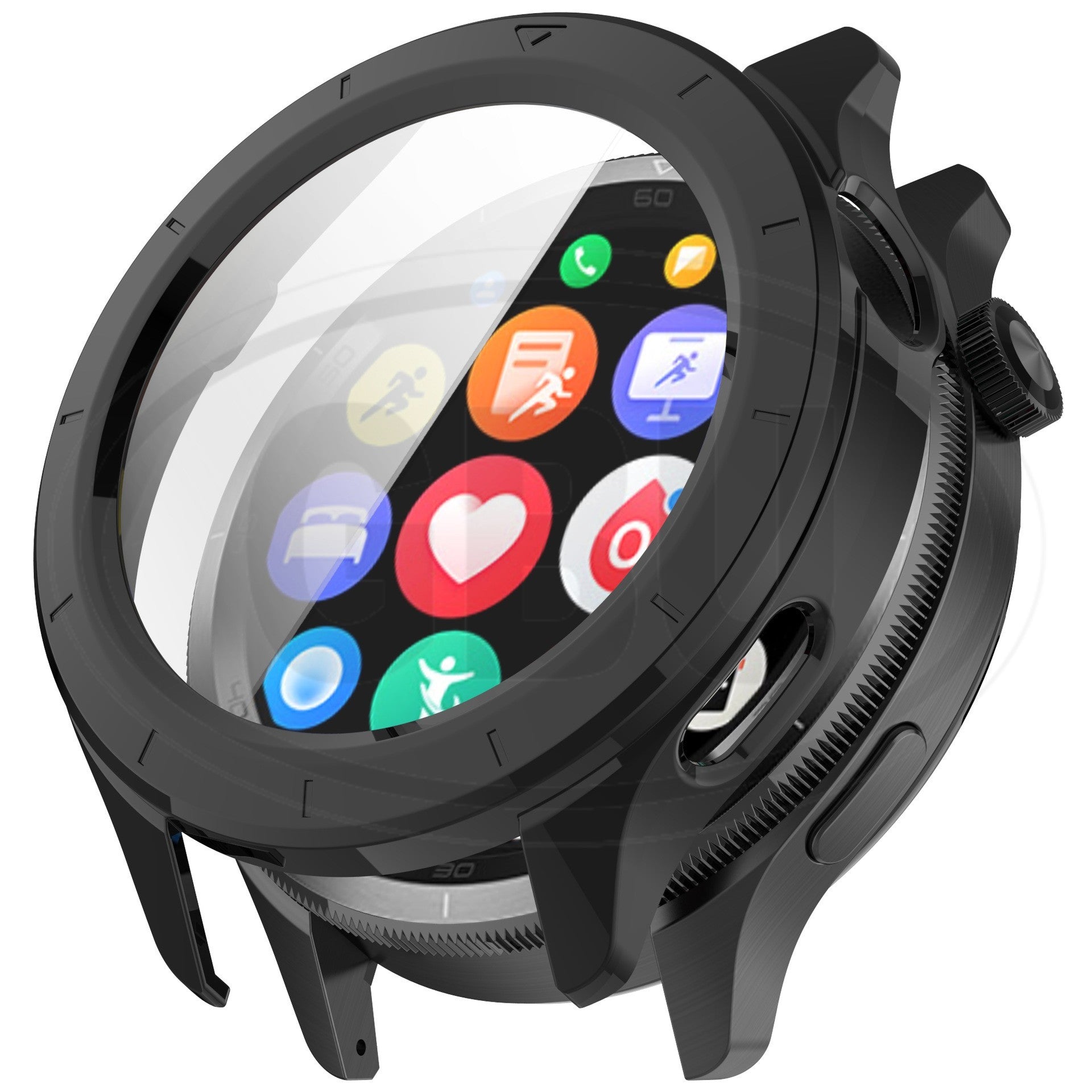 Xiaomi Watch S4 / Mi Watch S4 41mm Full Cover Case with Tempered Glass Protector Screen - 2-in-1 TPU Cover