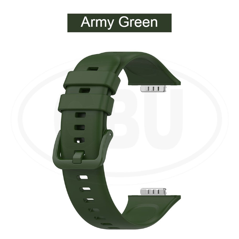 Huawei Watch Fit 2 / Watch Fit2 / YDA-B19V / YDA-B09S Soft Silicone Replacement Strap Band - Full Color Buckle