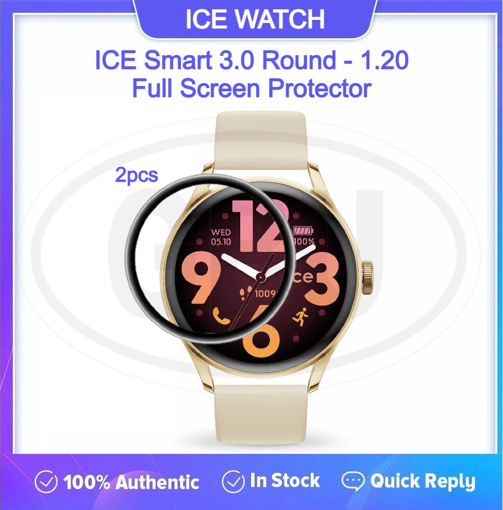 [2pcs] Ice Watch Ice Smart 3.0 Round 1.2 Full Cover Screen Protector - Full Screen