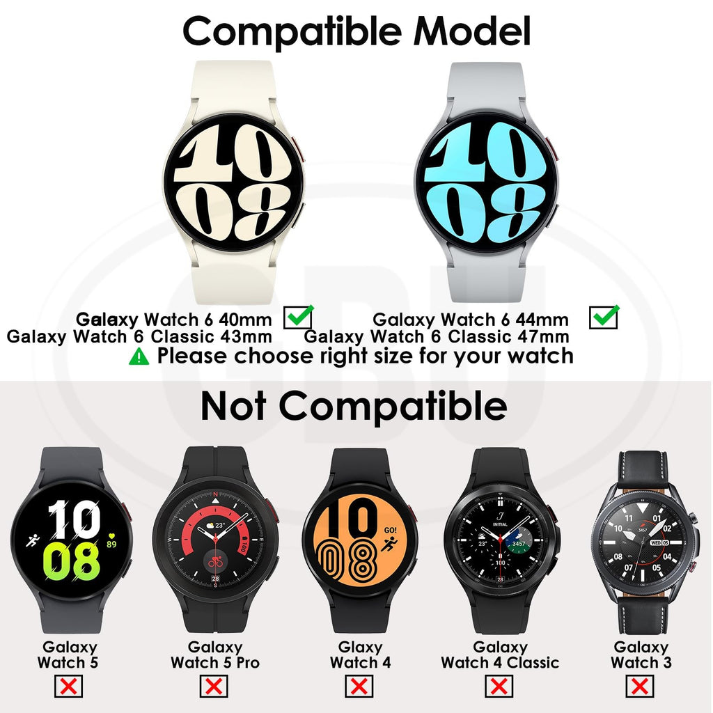 Samsung Galaxy Watch 6 / Watch 6 Classic / R960 / R950 / R940 / R930 TPU Full Cover Case Protector