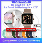 Compatible with Ice Watch Ice Smart 2.0 - 1.70" / Ice Smart 3.0 Rectangular - 1.78" Tali Strap Band - 20mm (High Quality) (NOT ORIGINAL)