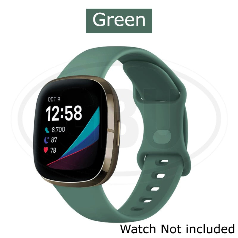 Fitbit Versa 4 / Sense 2 / Versa 3 / Sense Smart Watch Soft Silicone Replacement Band Strap - Small size