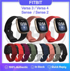 Fitbit Versa 4 / Sense 2 / Versa 3 / Sense Smart Watch Soft Silicone Replacement Band Strap - Small size