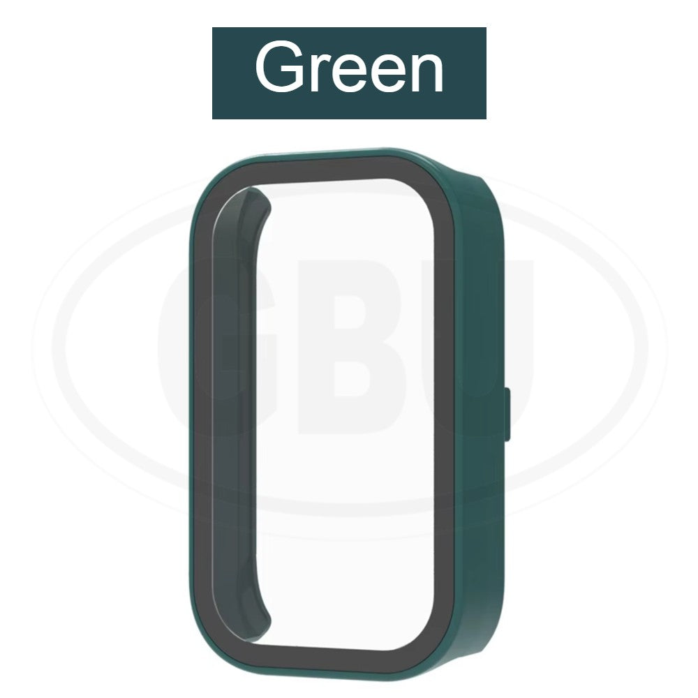 Xiaomi Smart Band 8 Active / Mi Band 8 Active Full Cover Case with Tempered Glass Protector Screen - 2-in-1 Cover