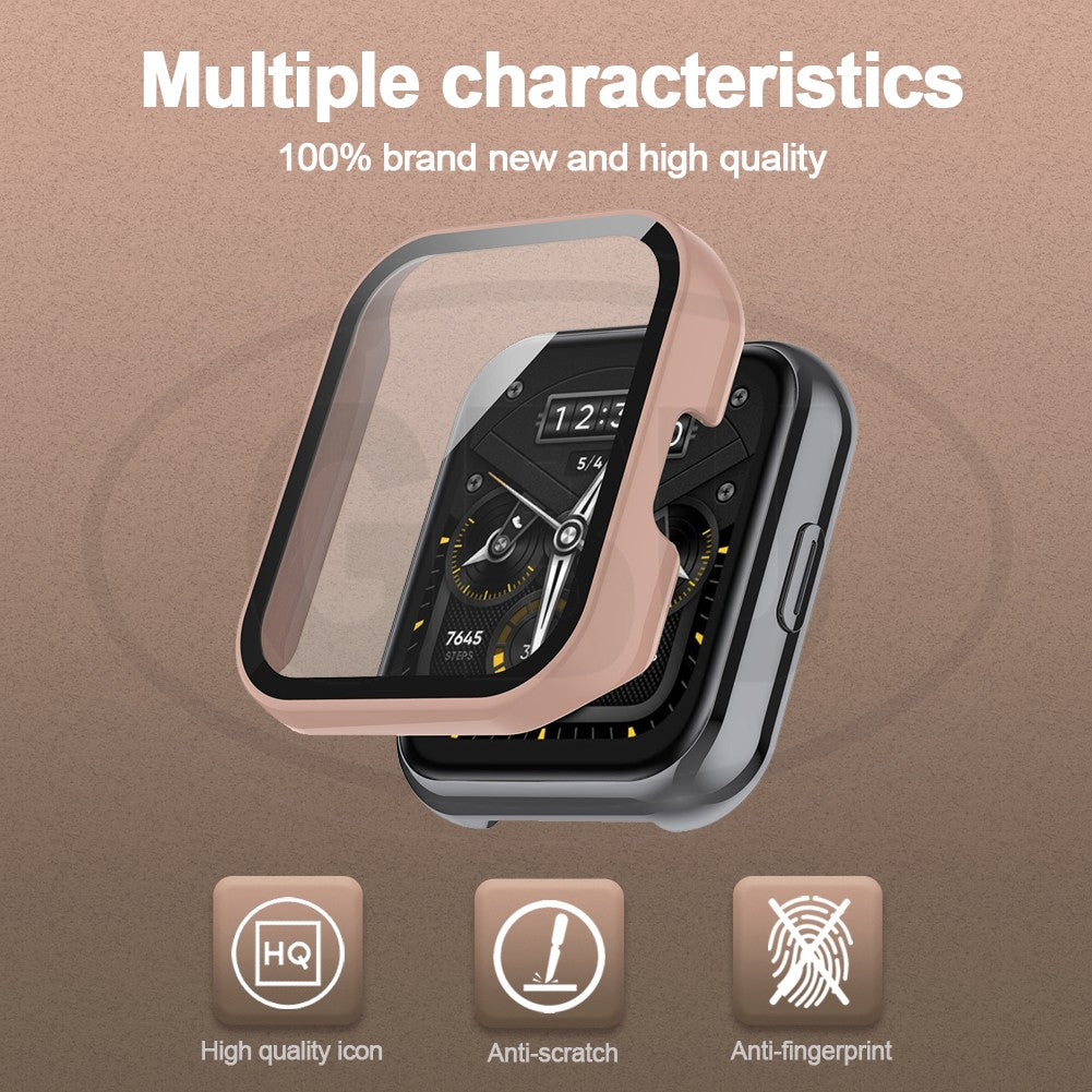 Realme Watch 2 / Realme Watch 2 Pro 2-in-1 Full Cover Case with Tempered Glass Protector Screen