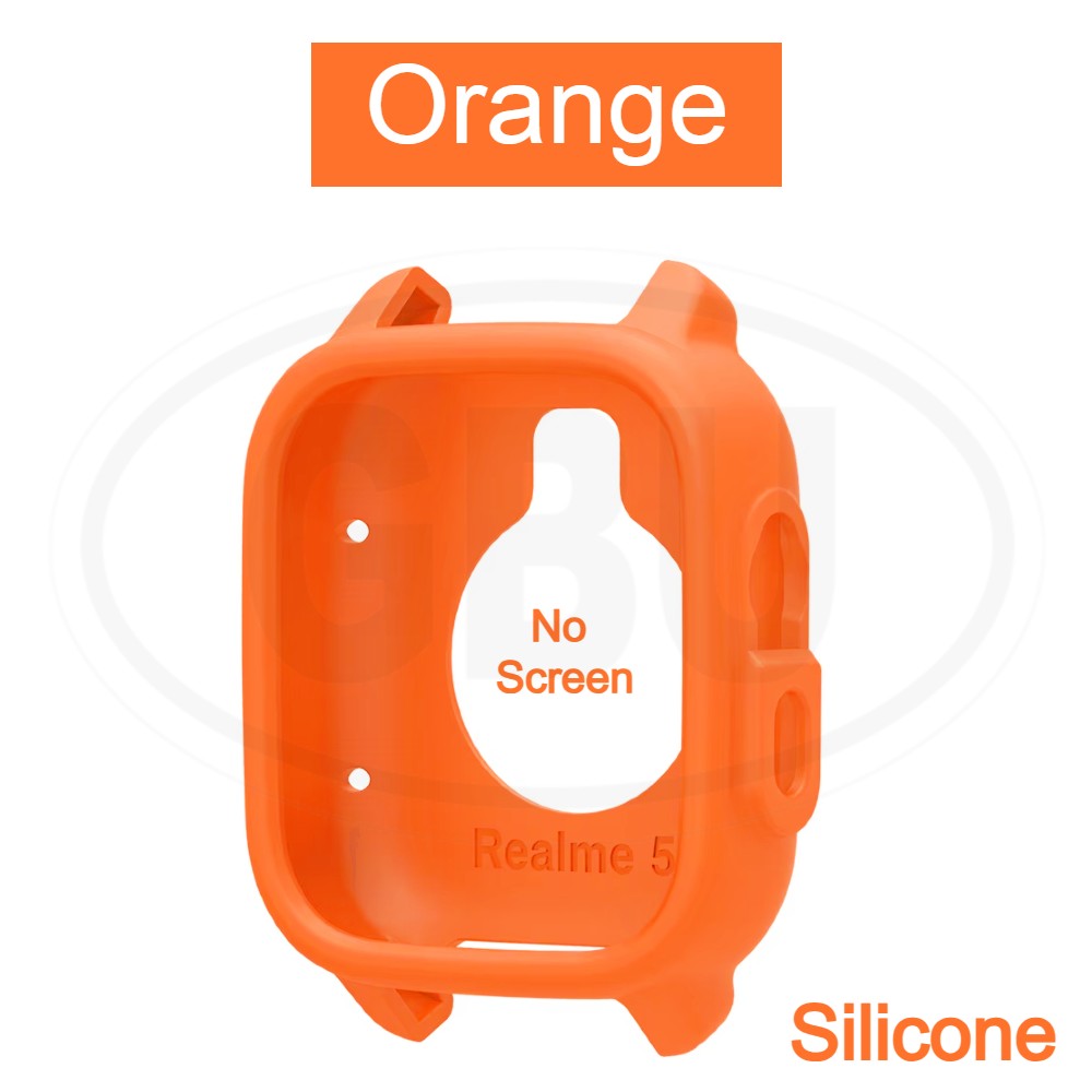 Realme Watch 5 Sarung Full Built-in Tempered Glass / Sarung Half Silikon - No Screen