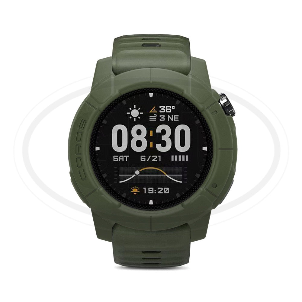 Coros Nomad Sarung Full Built-in Tempered Glass / Sarung Half Silikon - No Screen  PERCUMA Anti-Dust Cover