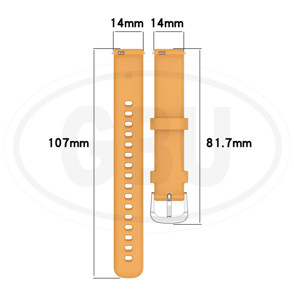 Garmin Lily 2 Active / Garmin Lily 2 Strap Silicone Watch Band Strap - 14mm